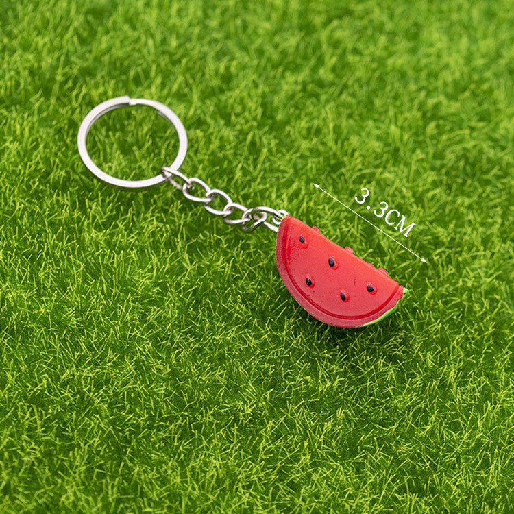 Resin Watermelon Keychain Pendant