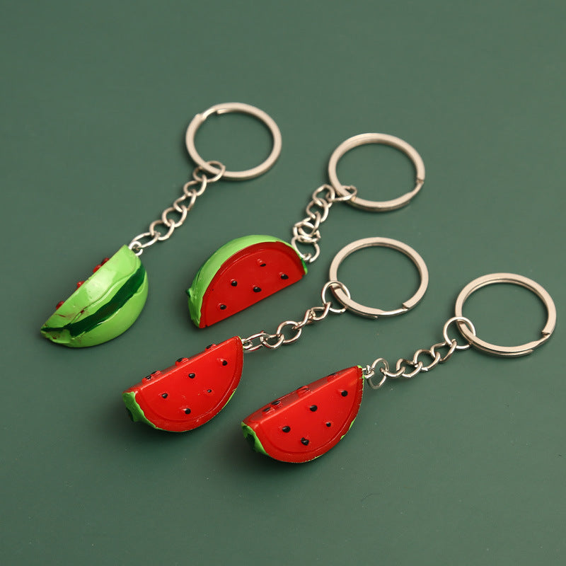 Resin Watermelon Keychain Pendant
