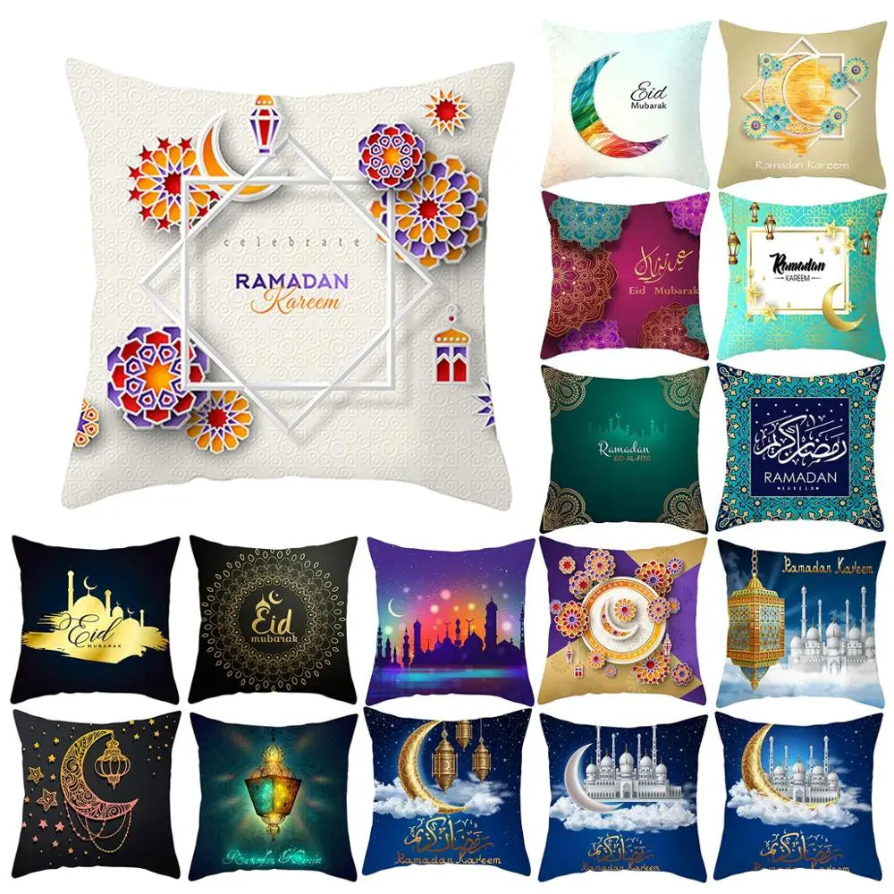 More Ramadan and Eid Pillowcases for Sofa