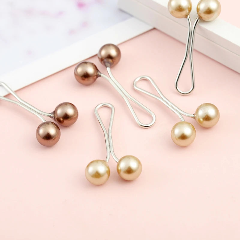 12pcs/lot Anti-Slip Pearl Hijab Clips