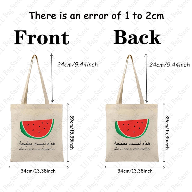 Not A Watermelon Tote Bag Arabic