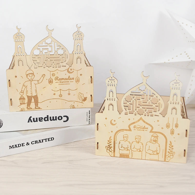 Eid Wooden Dessert Trays