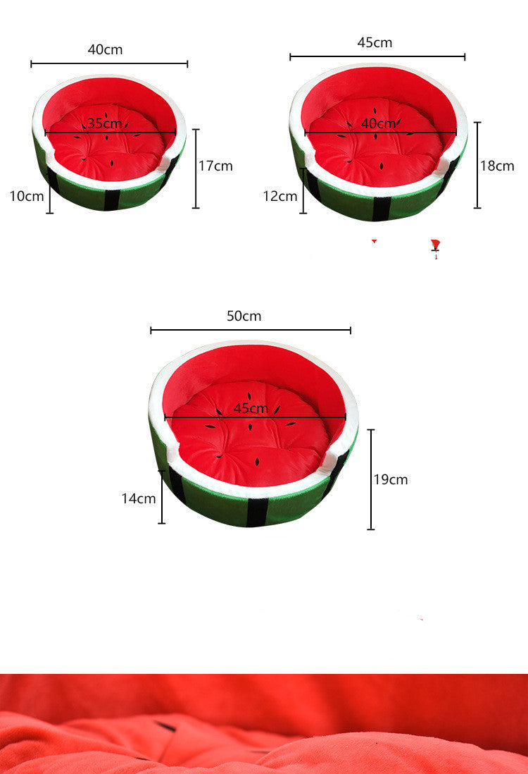 Small Watermelon Pet Bed