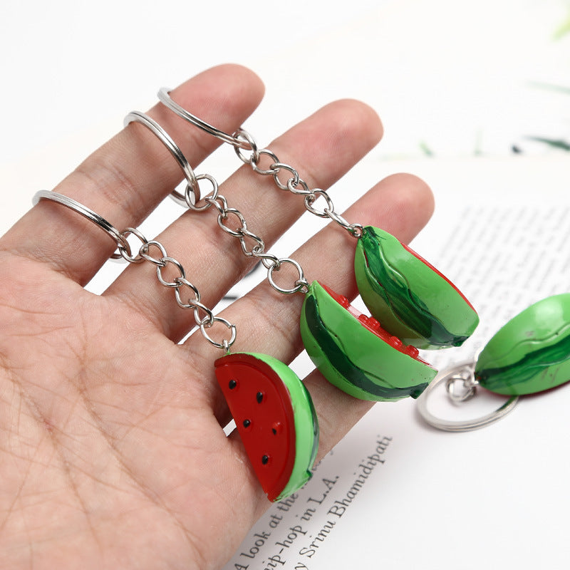 Resin Watermelon Keychain Pendant