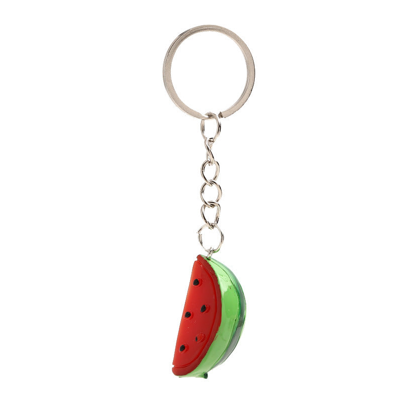 Resin Watermelon Keychain Pendant