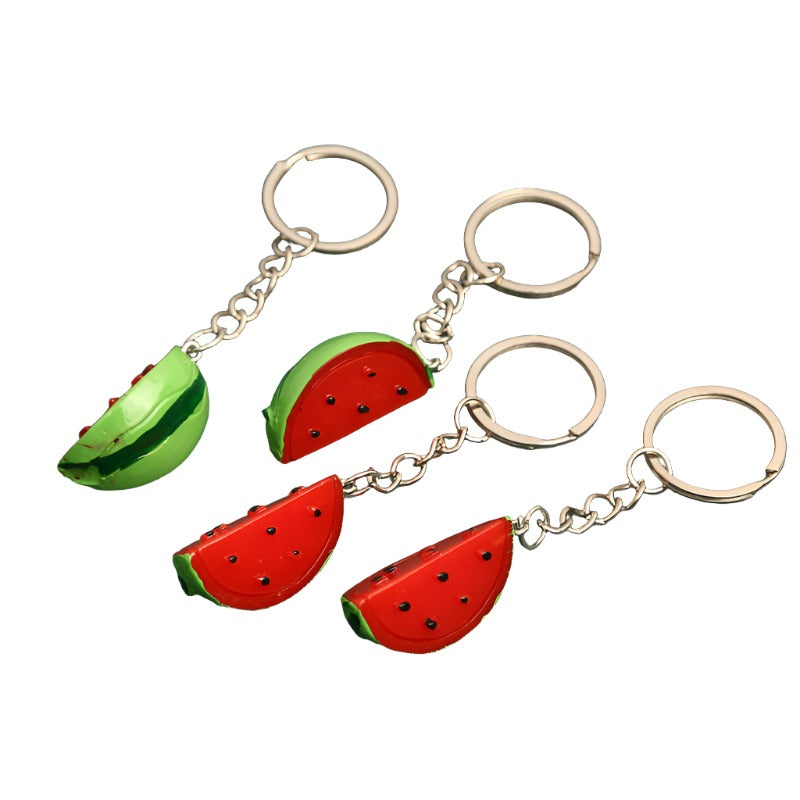 Resin Watermelon Keychain Pendant