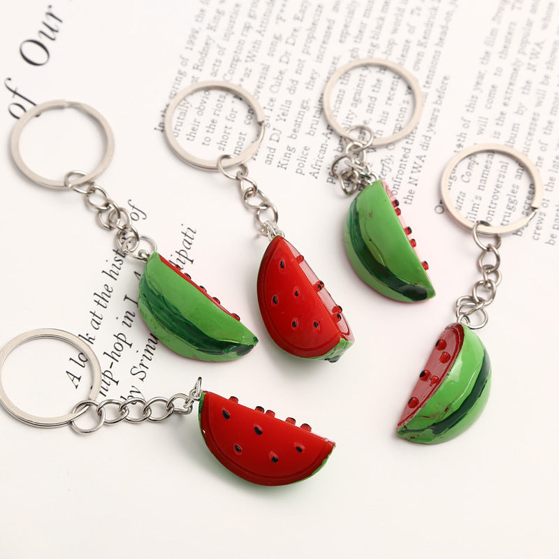 Resin Watermelon Keychain Pendant