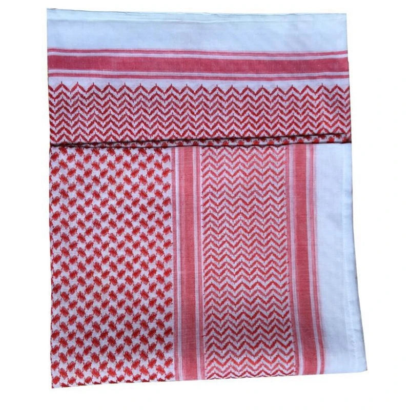 Red and White Checkered Pattern Keffiyeh