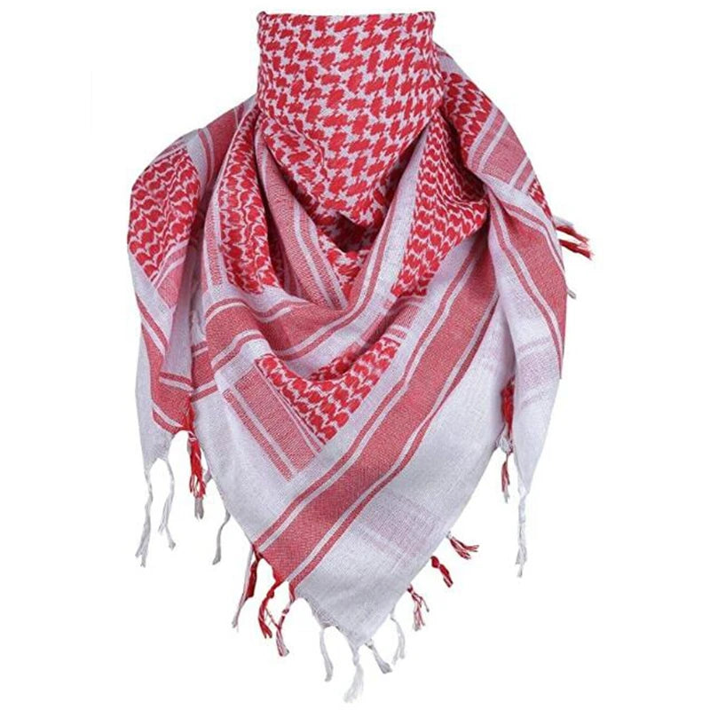 Red and White Checkered Pattern Keffiyeh