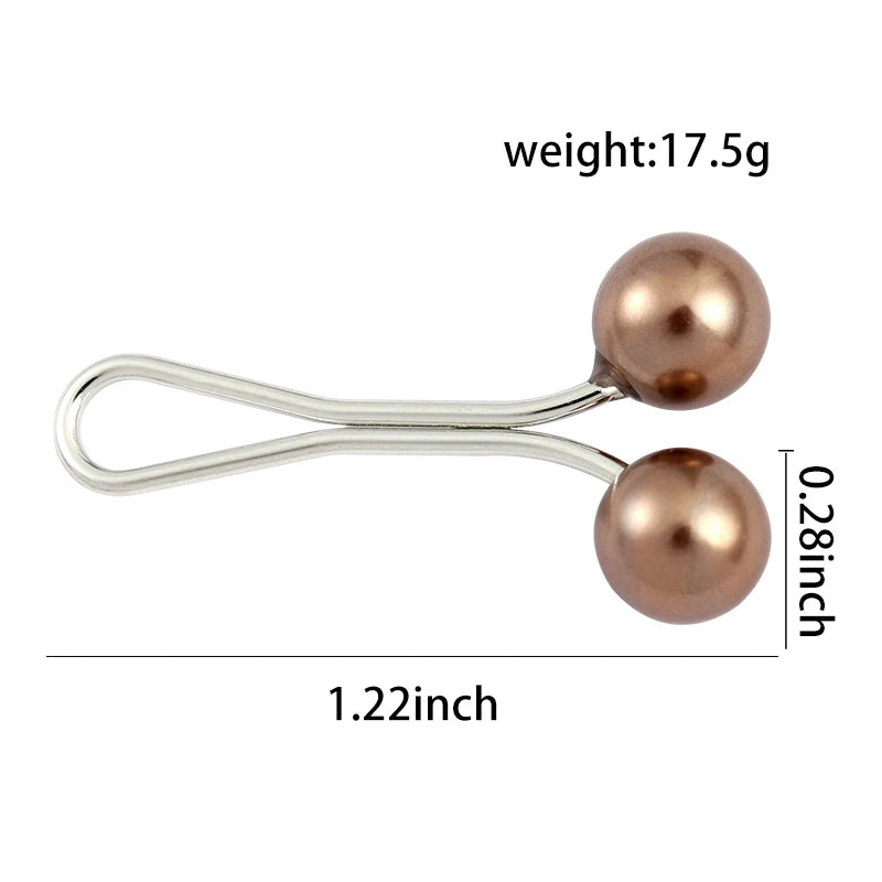 12pcs/lot Anti-Slip Pearl Hijab Clips