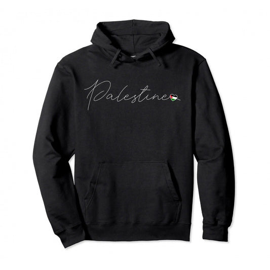 Black Cotton/Polyester Palestine Hoodies Multiple Designs