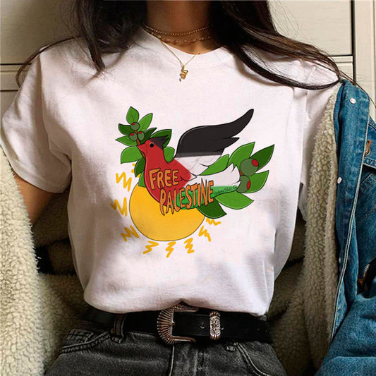 Palestine Womens Tee Olive Branch