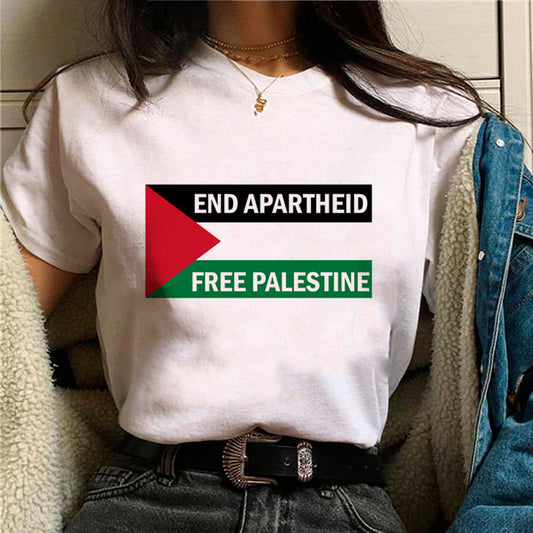 Palestine Womens Tee End Apartheid