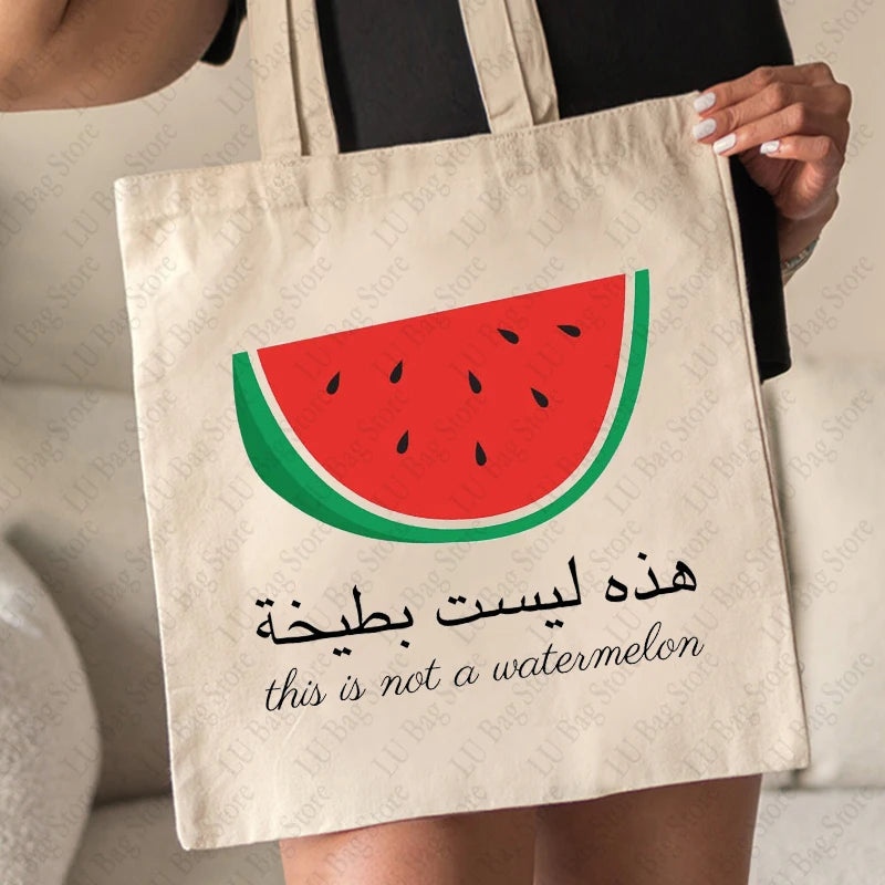 Not A Watermelon Tote Bag Arabic