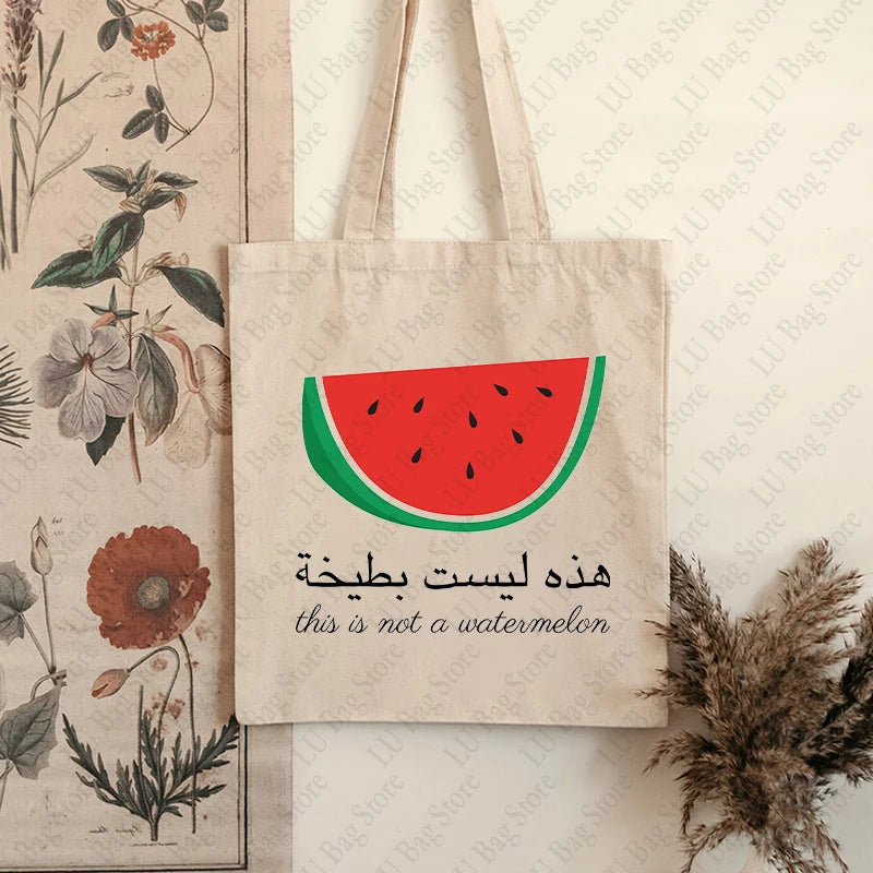 Not A Watermelon Tote Bag Arabic