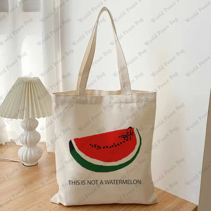 Not a Watermelon Palestine Tote Bag English