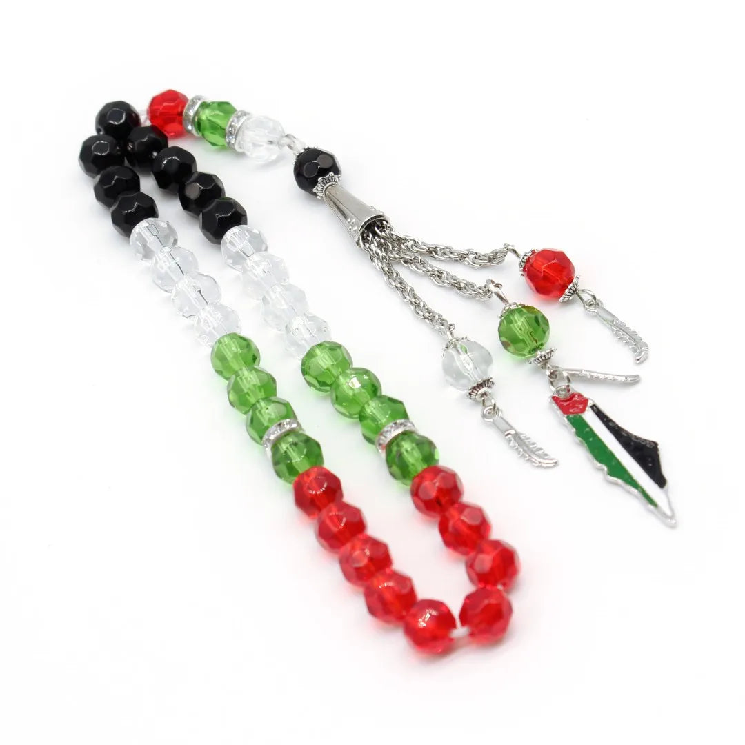 Palestine Flag PanArab Colored Tesbih Beads