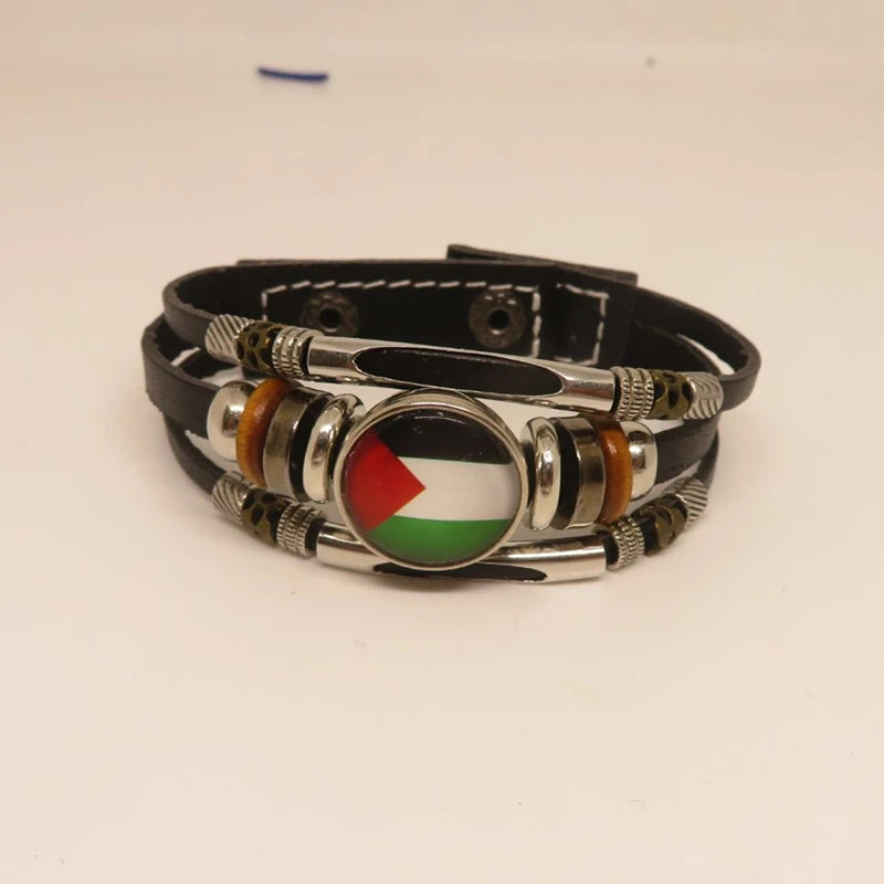 Palestine Leather Bracelet